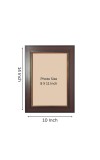 Classic Brown Wooden Finish Empty Photo Frame for Wall & Table | Elegant Picture Frame for Painting, Certificate, Poster & Artwork Display | Minimalist Decorative Frame – Synthetic Wood Material