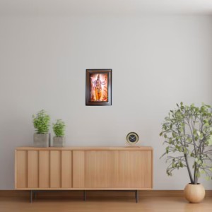 Hi Tech Sales Lord Vishnu Polystyrene Photo Frame for Wall Decor Home, Office, and Temple - Printed Photo, Pack of 1