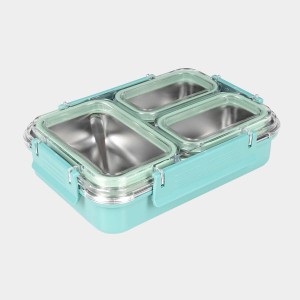Hitech Sales Plastic & Steel Lunch Box – Compact, Durable & Leakproof – Green Hitech Sales Plastic & Steel Lunch Box – Compact, Durable & Leakproof – Green