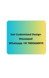 Customized Beautiful Penguin Picture Sublimation Mouse Pad | 8 X 7.5 Inch | Smooth Cloth Surface | Non-Slip Rubber Base | Personalized Mousepad for Laptop & Desktop (F17158)
