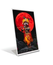Car Desk/Table Top Jai Jagannath Acrylic L-Style Photo Stand - 2.5x3.5 Inches, Compact And Stylish Spiritual Display (F6658)