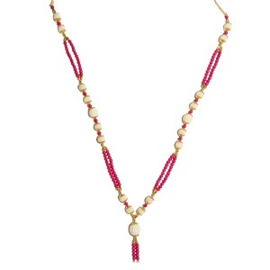 Handmade Multicolor Pearl Moti Mala Garland | 26 inch Decorative Haar for God Idol, Temple & Home Décor