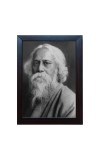 Hitech Rabindranath Tagore photo frame for table, Study & living room, gifts (Pvc Frame and Front face - Glass, 8 x 6 inch)