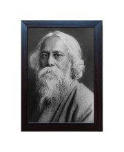 Hitech Rabindranath Tagore photo frame for table, Study & living room, gifts (Pvc Frame and Front face - Glass, 8 x 6 inch)