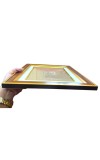 Premium Wooden Photo Frame with Golden Border | Classic Wall & Tabletop Display Frame for Home & Office Décor | Suitable for Certificates, Photos & Artwork (Brown & Golden)
