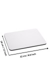 Mouse Pad, Blank White Sublimation Mouse Pad with Anti-Slip Natural Rubber Base, Smooth Surface for Office, Home & Gaming - Pack of 6