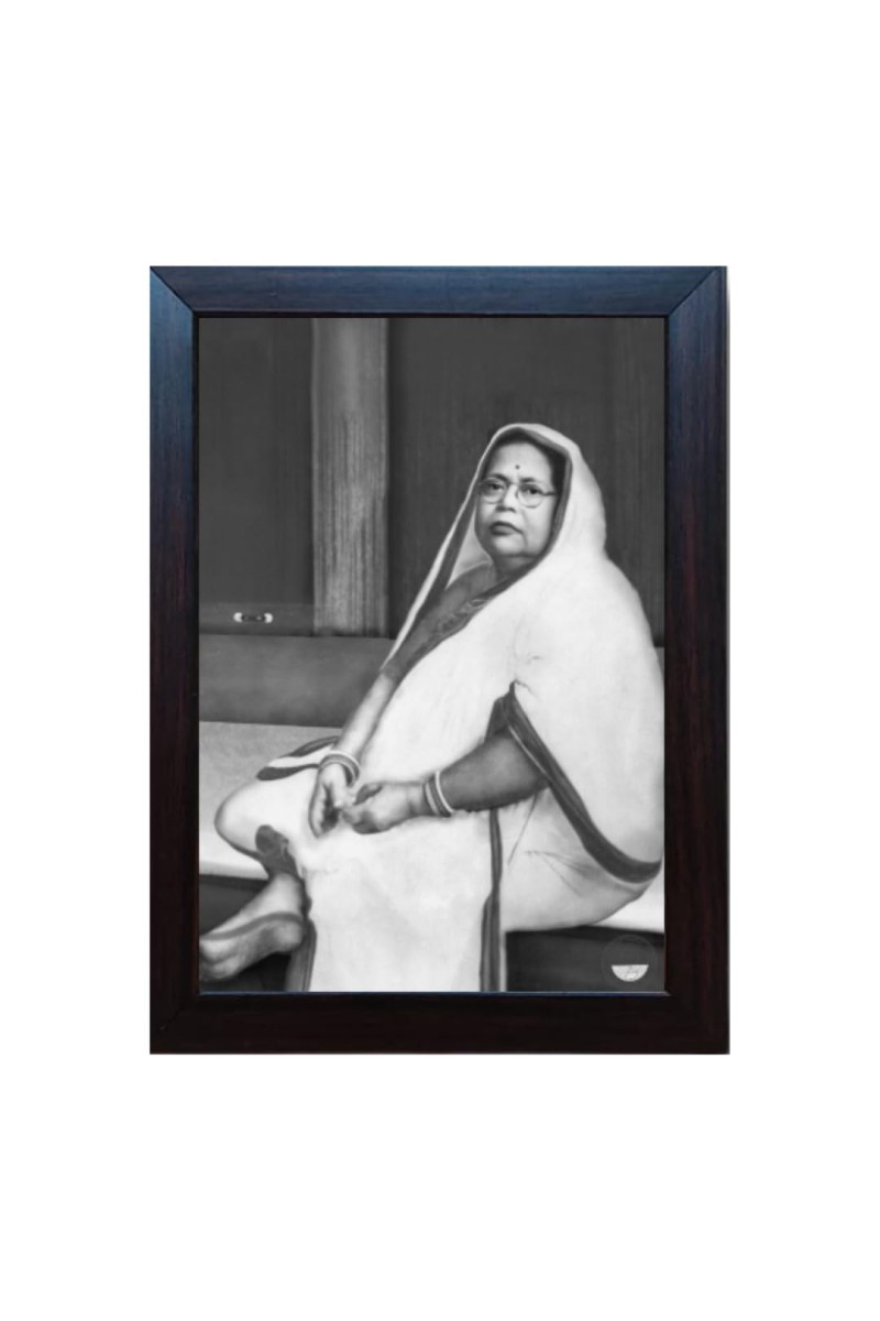 Hitech Jagat Janani Sri Sri Boro Maa Laminated photo frame for table, Study & living room, gifts : Divine Blessings for Your Home (Synthetic Wood Base and Front Glass, 8 x 6 inch)