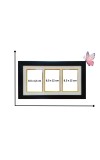 Hitech Family Photo Frame set of 5 individual wall photo frame with MDF plaque (Only Frame) For Anniversary, Birthday And All Occasions Frame (Wall Mount, Black)