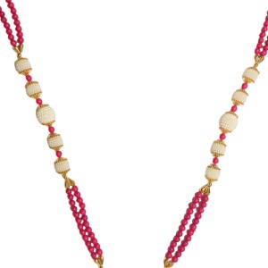 Handmade Multicolor Pearl Moti Mala Garland | 26 inch Decorative Haar for God Idol, Temple & Home Décor