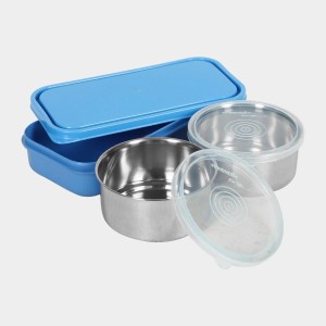 Combo of Lunchbox & 750ml Stainless Steel Water Bottle | Leak-Proof, BPA-Free, Ideal for Office, School, Travel | Durable & Eco-Friendly