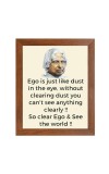 A P J Abdul Kalam & Famous Quote Brown Frame, 10x14InchesInspirational Wall Art for Office, Home DecorIdeal Spiritual Gift