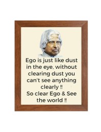 A P J Abdul Kalam & Famous Quote Brown Frame, 10x14InchesInspirational Wall Art for Office, Home DecorIdeal Spiritual Gift