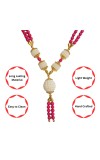 Handmade Multicolor Pearl Moti Mala Garland | 26 inch Decorative Haar for God Idol, Temple & Home Décor