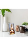 Car Desk/Table Top Bamakhapa Ramakrishna Acrylic L-Style Photo Stand - 2.5x3.5 Inches, Compact And Stylish Spiritual Display (F6692)
