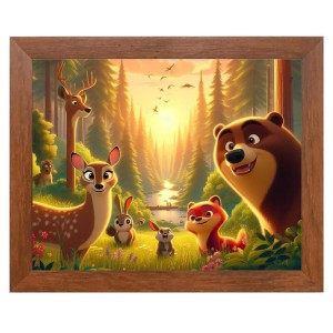AI Funny Polar bear Art Picture for Kids - 12x16 inches, Brown Color - Perfect Wall Decor for Children's Room AI Funny Polar bear Art Picture for Kids - 12x16 inches, Brown Color - Perfect Wall Decor for Children's Room