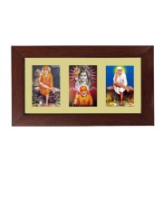 Sri Sai Baba Color Photo Frame - 5x7 Inch, Elegant Religious Home & Temple Decor