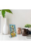 Car Desk/Table Top Lord Shiva Acrylic L-Style Photo Stand - 2.5x3.5 Inches, Compact And Stylish Spiritual Display (F6702)