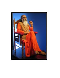 Swami Chinmayananda Laminated Photo (11x13 Inches Without glass) Divine Blessings for Table and Walls,Home & Office and Temple Decoration
