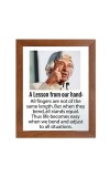 A P J Abdul Kalam & Famous Quote Brown Frame, 10x14InchesInspirational Wall Art for Office, Home DecorIdeal Spiritual Gift