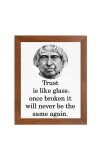 A P J Abdul Kalam & Famous Quote Brown Frame, 10x14InchesInspirational Wall Art for Office, Home DecorIdeal Spiritual Gift