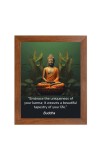 Buddha & Famous Quote Brown Frame, 10x14InchesInspirational Wall Art for Office, Home DecorIdeal Spiritual Gift