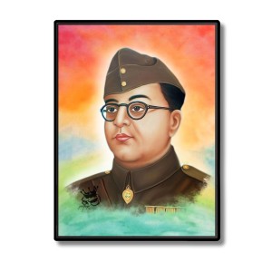 Netaji Subhash Candra Bose Laminated Photo - 5x7 Inches, Divine Blessings for Home & Office and Temple Decoration Netaji Subhash Candra Bose Laminated Photo - 5x7 Inches, Divine Blessings for Home & Office and Temple Decoration