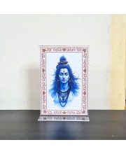 HiTechMart Lord Shiv Acrylic Photo Frame, Hindu God Idol Picture for Home, Office and Mandir, Decorative Frame for Pooja and Gifting