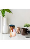 Car Desk/Table Top Mata Amritanandamayi Devi Acrylic L-Style Photo Stand - 2.5x3.5 Inches, Compact And Stylish Spiritual Display (F6694)