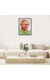Mahatma Gandhi Laminated Photo - 5x7 Inches, Divine Blessings for Home & Office and Temple Decoration