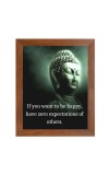 Buddha & Famous Quote Brown Frame, 12x16InchesInspirational Wall Art for Office, Home DecorIdeal Spiritual Gift