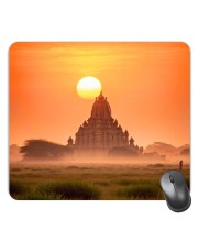 Customized an Ancient Indian Temple Picture Sublimation Mouse Pad | 8 X 7.5 Inch | Smooth Cloth Surface | Non-Slip Rubber Base | Personalized Mousepad for Laptop & Desktop (F16984)