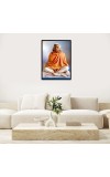 Swami Vishnudevananda Laminated Photo (11x13 Inches Without glass) Divine Blessings for Table and Walls,Home & Office and Temple Decoration