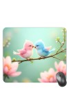 Customized Cute Birds Picture Sublimation Mouse Pad | 8 X 7.5 Inch | Smooth Cloth Surface | Non-Slip Rubber Base | Personalized Mousepad for Laptop & Desktop (F17441)