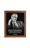 Bill Gates & Famous Quote Brown Frame, 12x16InchesInspirational Wall Art for Office, Home DecorIdeal Spiritual Gift