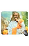 Customized Sri Sri Ravi Shankar Ji Picture Sublimation Mouse Pad | 8 X 7.5 Inch | Smooth Cloth Surface | Non-Slip Rubber Base | Personalized Mousepad for Laptop & Desktop (F17139)