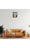 Hitech Sales Srila Bhaktisiddhanta Sarasvati Photo Frame for Pooja Room, Temple Decor, Home Decoration and Gift (Wall and Tabletop, Rectangular, Polystyrene Frame, Printed Photo, 24 x 29 cm, Black)