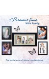 Hitech Family Photo Frame set of 5 individual wall photo frame with MDF plaque (Only Frame) For Anniversary, Birthday And All Occasions Frame (Wall Mount, Black)