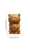 Ceramic Money Coins Holder | Home Decor Bear Design showpiece Kids Toys Organic & Eco-Friendly Coin, Holder Birthday Gift Item for Girls and Boys |Colour: Antique| Brown