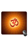 Customized Om Symbol Picture Sublimation Mouse Pad | 8 X 7.5 Inch | Smooth Cloth Surface | Non-Slip Rubber Base | Personalized Mousepad for Laptop & Desktop (F17027)