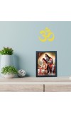 Hitech Sales Lord Shiva and Goddess Parvati Ji Polystyrene Photo Frame for Pooja Room, Temple Decor, Home Decoration and Gifting