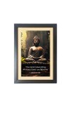 Buddha & His Famous Quote Photo Frame - Brown Frame, 11x15 Inches, Perfect for Office & Wall Decoration, Ideal Gift
