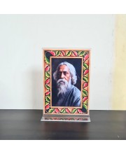 HiTechMart Kabi Guru Rabindra Nath Tagore Acrylic Photo Frame, Hindu God Idol Picture for Home, Office and Mandir, Decorative Frame for Pooja and Gifting