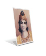 Car Desk/Table Top Bhagavan Krishna Acrylic L-Style Photo Stand - 2.5x3.5 Inches, Compact And Stylish Spiritual Display (F6713)