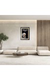 Osho Rajneesh & His Famous Quote Photo Frame - Brown Frame, 11x15 Inches, Perfect for Office & Wall Decoration, Ideal Gift