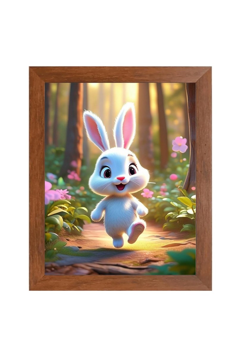 AI Funny Squirrel Art Picture for Kids - 10x14 inches, Brown Color - Perfect Wall Decor for Children's Room