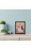Hitech Sales Guru Nanak Dev ji Polystyrene Photo Frame for Pooja Room, Temple Decor, Home Decoration and Gifting (Wall and Tabletop, Rectangular, Printed Photo, 7.12 x 9.12 inches Frame, Black)