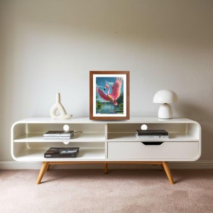 AI Funny Flamingo Art Picture for Kids - 18x22 inches, Brown Color - Perfect Wall Decor for Children's Room AI Funny Flamingo Art Picture for Kids - 18x22 inches, Brown Color - Perfect Wall Decor for Children's Room