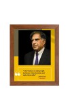 Shree Ratan Naval Tata & Famous Quote Brown Frame, 16x20InchesInspirational Wall Art for Office, Home DecorIdeal Spiritual Gift