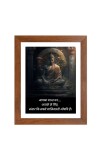 Buddha & Famous Quote Brown Frame, 12x16InchesInspirational Wall Art for Office, Home DecorIdeal Spiritual Gift