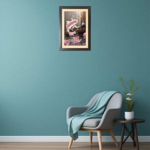 The beautiful fish Photo Frame Funny Animal and Bird Cartoon Art, Black color, 15x19 Inch The beautiful fish Photo Frame Funny Animal and Bird Cartoon Art, Black color, 15x19 Inch